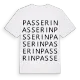 Passerin ordlek t-shirt