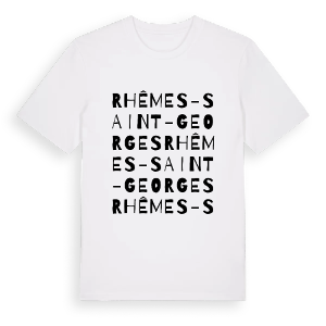 Rhêmes-Saint-Georges ordlek t-shirt – ekologisk bomull t-shirt från Pinshirt