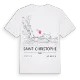 Saint-Christophe karta t-shirt