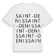 Saint-Denis ordlek t-shirt