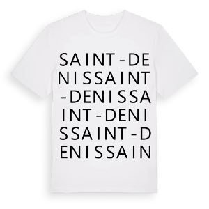Saint-Denis ordlek t-shirt – ekologisk bomull t-shirt från Pinshirt