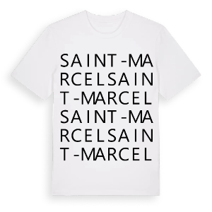 Saint-Marcel ordlek t-shirt – ekologisk bomull t-shirt från Pinshirt