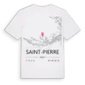 Saint-Pierre karta t-shirt