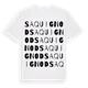 Saquignod ordlek t-shirt