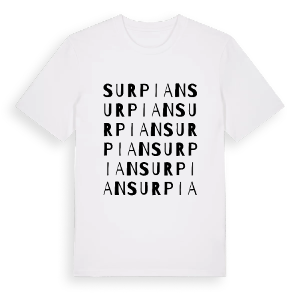 Surpian ordlek t-shirt – ekologisk bomull t-shirt från Pinshirt