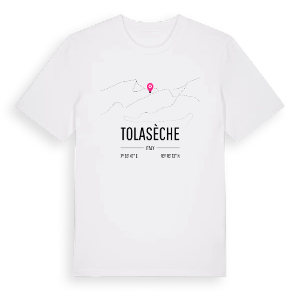 Tolasèche karta t-shirt – ekologisk bomull t-shirt från Pinshirt