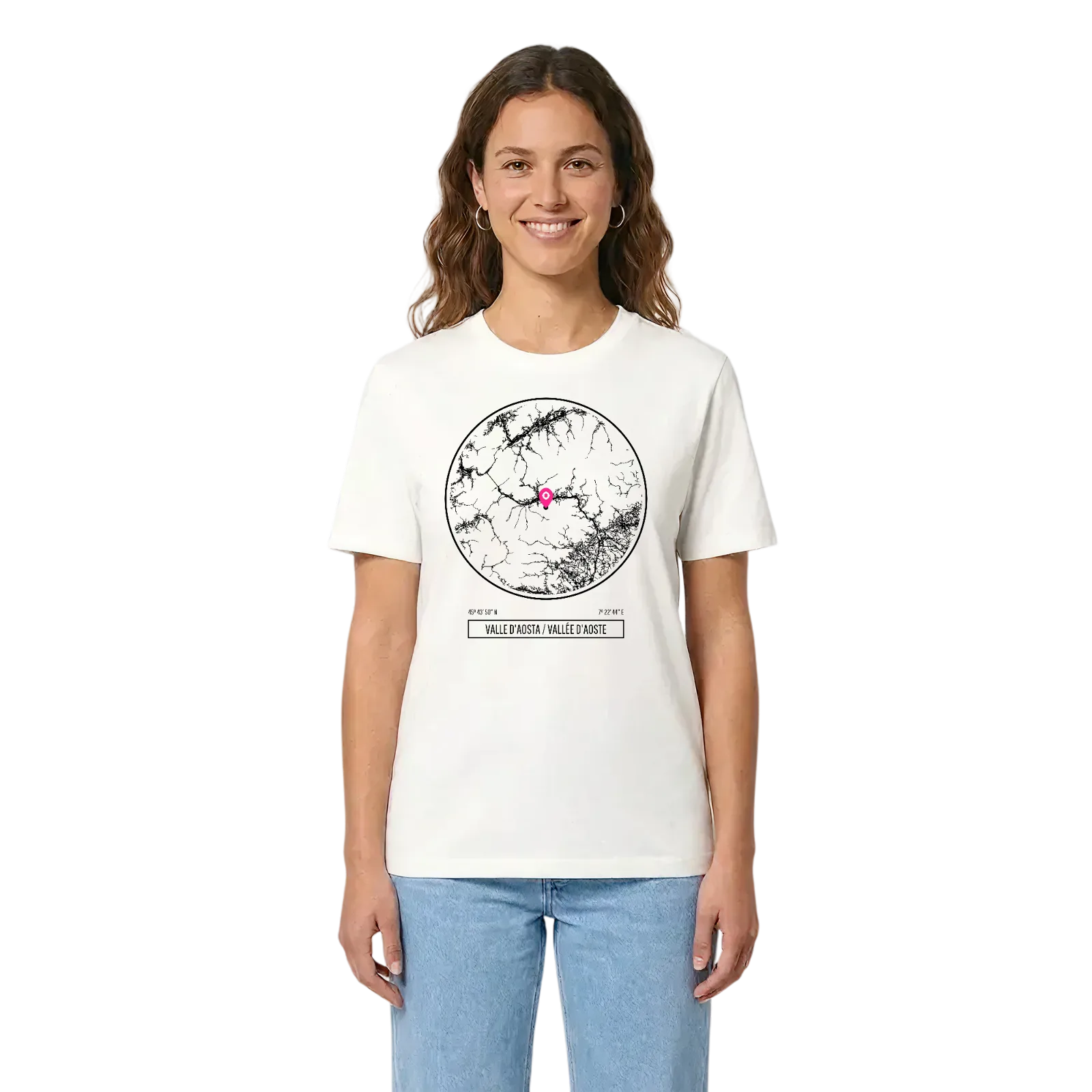 Valle d'Aosta / Vallée d'Aoste t-shirt – White, i miljö