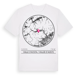 Valle d'Aosta / Vallée d'Aoste t-shirt – ekologisk bomull t-shirt från Pinshirt