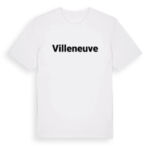 Villeneuve fetstil t-shirt – ekologisk bomull t-shirt från Pinshirt