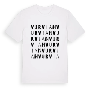Vurvian ordlek t-shirt – ekologisk bomull t-shirt från Pinshirt