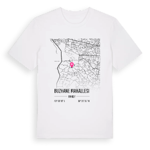 Buzhane Mahallesi karta t-shirt – ekologisk bomull t-shirt från Pinshirt