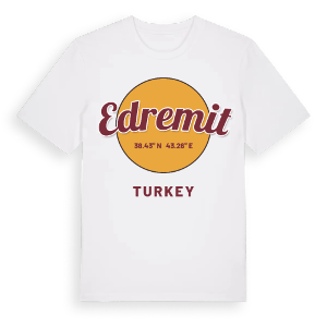 Edremit cirkel t-shirt – ekologisk bomull t-shirt från Pinshirt