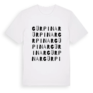 Gürpınar ordlek t-shirt – ekologisk bomull t-shirt från Pinshirt
