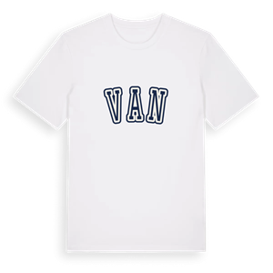 Van college t-shirt – ekologisk bomull t-shirt från Pinshirt