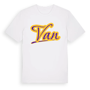 Van baseball t-shirt – ekologisk bomull t-shirt från Pinshirt