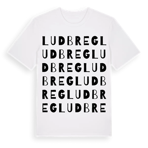 Ludbreg ordlek t-shirt – ekologisk bomull t-shirt från Pinshirt