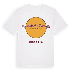 Varaždinska županija cirkel t-shirt – ekologisk bomull t-shirt från Pinshirt