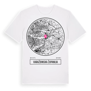 Varaždinska županija t-shirt – ekologisk bomull t-shirt från Pinshirt