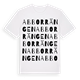 White t-shirt med Abborrängen ordlek t-shirt
