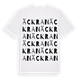 White t-shirt med Äckran ordlek t-shirt