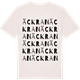 Vintage White t-shirt med Äckran ordlek t-shirt