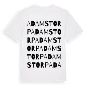 Adamstorp ordlek t-shirt – ekologisk bomull t-shirt från Pinshirt