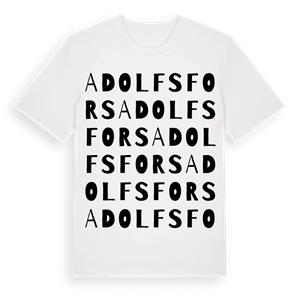 Adolfsfors ordlek t-shirt – ekologisk bomull t-shirt från PinShirt