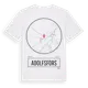 White t-shirt med Adolfsfors t-shirt