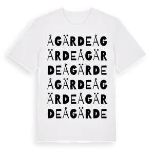 Ågärde ordlek t-shirt – ekologisk bomull t-shirt från Pinshirt