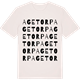 Vintage White t-shirt med Agetorp ordlek t-shirt