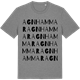 Mid Heather Gray t-shirt med Agnhammar ordlek t-shirt
