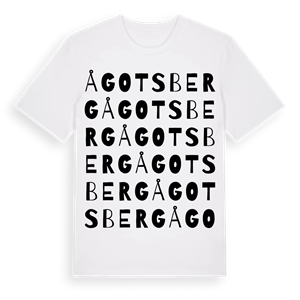 Ågotsberg ordlek t-shirt – ekologisk bomull t-shirt från Pinshirt