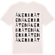 Vintage White t-shirt med Åkerbråten ordlek t-shirt