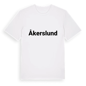 Åkerslund fetstil t-shirt – ekologisk bomull t-shirt från PinShirt