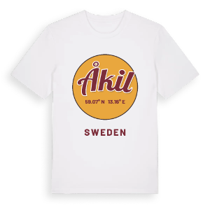 Åkil cirkel t-shirt – ekologisk bomull t-shirt från PinShirt