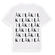 White t-shirt med Åkil ordlek t-shirt