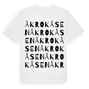 Åkrokåsen ordlek t-shirt – ekologisk bomull t-shirt från PinShirt