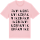 Pink Cotton t-shirt med Åkviken ordlek t-shirt
