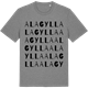 Mid Heather Gray t-shirt med Alagylla ordlek t-shirt