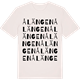 Vintage White t-shirt med Ålängen ordlek t-shirt