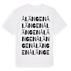 Ålängen ordlek t-shirt – ekologisk bomull t-shirt från Pinshirt