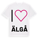 Jag älskar Älgå t-shirt stort tryck