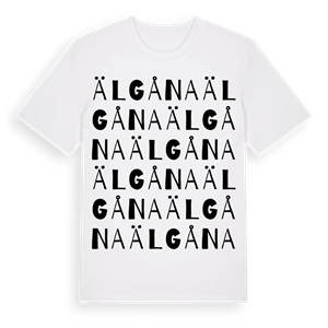 Älgåna ordlek t-shirt – ekologisk bomull t-shirt från PinShirt