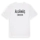 White t-shirt med Älgånäs i Sverige t-shirt