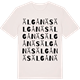 Vintage White t-shirt med Älgånäs ordlek t-shirt