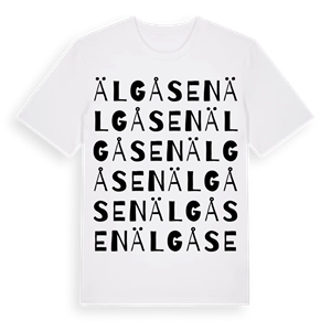 Älgåsen ordlek t-shirt – ekologisk bomull t-shirt från PinShirt