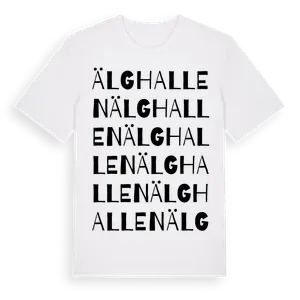 Älghallen ordlek t-shirt – ekologisk bomull t-shirt från Pinshirt