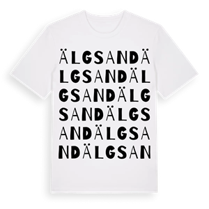 Älgsand ordlek t-shirt – ekologisk bomull t-shirt från PinShirt