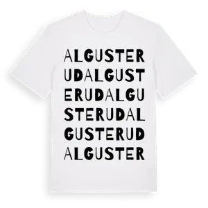 Algusterud ordlek t-shirt – ekologisk bomull t-shirt från Pinshirt