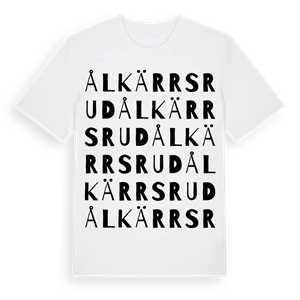 Ålkärrsrud ordlek t-shirt – ekologisk bomull t-shirt från PinShirt